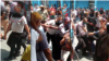 Combinación de imágenes de la detención del pastor Lorenzo Rosales Fajardo en Palma Soriano, Santiago de Cuba, el 11 de julio de 2021. La USCIRF está demandando seguimiento a este caso al Grupo de Trabajo de la ONU sobre la Detención Arbitraria.