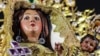 Detalle de una estatuilla de la Virgen de la Caridad del Cobre, Patrona de Cuba.