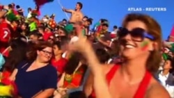 Fuegos artificiales en Portugal para celebrar su primera Eurocopa Fuegos artificiales en Portugal para celebrar su primera Eurocopa